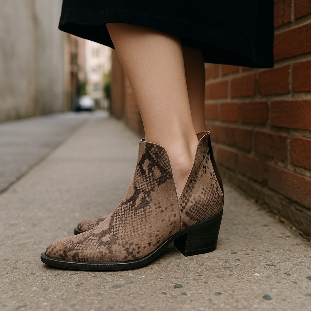Free People | Animal Charm Double V Boots - Leather Size 39.5